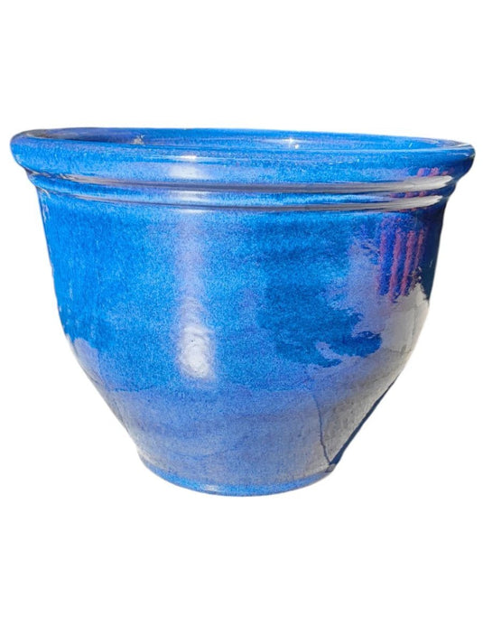 Malaysian Blue Round Pot - Freshplants